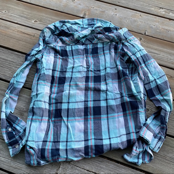 3/$25 || Aeropostale Plaid Button-Up Flannel - Picture 4 of 4